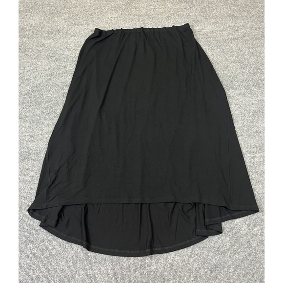Eileen Fisher Midi Skirt XL Minimalist Scandi Capsule Grunge Academia Flowy Luxe - Picture 1 of 11